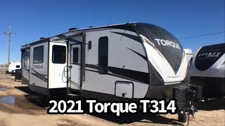 2021 Heartland Torque T314 Toy Hauler Travel Trailer [upl. by Lilith936]