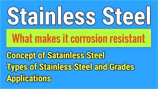 English Stainless Steel SS  Basic concept Classification Grades and Applications [upl. by Suravat]