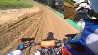 Chris Carr Helmet Cam at the Peoria TT [upl. by Lepper706]