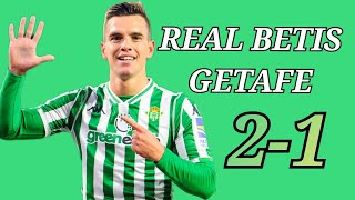 REAL BETIS 2 GETAFE 1ENTREVISTA GIOVANI LO CELSO 1892024 [upl. by Hassadah]