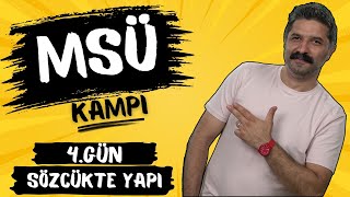 MSÜ KAMPI  Sözcükte Yapı  4GÜN  PDF  RÜŞTÜ HOCA [upl. by Jemmie613]