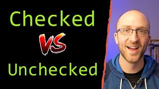 Checked vs Unchecked Exceptions in Java Tutorial  Whats The Difference [upl. by Lihcox]