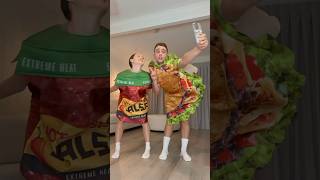 POSE FOR ME 😅🌮  dance trend viral couple funny halloween shorts [upl. by Pip]