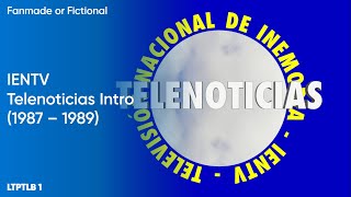 IENTV  Telenoticias Intro 1987  1989 [upl. by Hsakaa273]