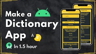 Lets Make a Dictionary App  Android Project  REST API [upl. by Franci623]