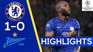 Chelsea 10 Zenit St Petersburg  Lukaku Hits Winner For The Blues  Champions League [upl. by Iru]