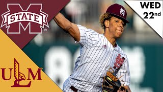 ULM vs Mississippi State Baseball Highlights  College Baseball Highlights 2023 [upl. by Dyer]