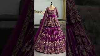 stylish peplum lehenga design [upl. by Aerdnac]