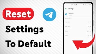 How To Reset Settings To Default in Telegram Updated [upl. by Petrina]