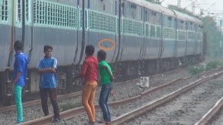 Pelting Stone on Running Express Train Of Indian Railways  A Laughing Matter [upl. by Ehcropal446]