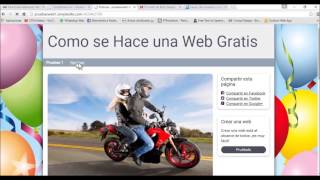 SIMPLESITECOM COMO SE HACE UNA PAGINA WEB GRATIS [upl. by Rep]