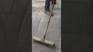 Polymeric Sand on a Heated Driveway  Last Step [upl. by Bernice]