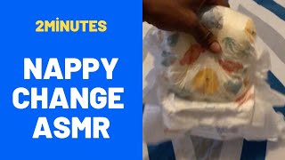 Relaxing Baby ASMR Nappy Change Gentle Crinkles amp Cooing Sounds [upl. by Alitta]