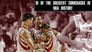 10 of the greatest comebacks in NBA history [upl. by Jacenta]