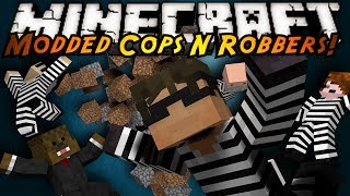 Minecraft MiniGame  MODDED COPS N ROBBERS TORNADOES [upl. by Yllop385]