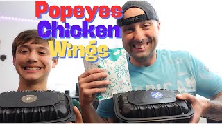 Popeyes Chicken Wings Review [upl. by Airamak]