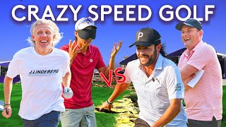 CRAZY ThreeHole Speed Race  Jimmy Bullard amp Min Woo Lee vs Tubes amp Hidalgo GOLFLIFECREW [upl. by Arlynne]