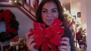 DIY Holiday Bows Tutorial [upl. by Eemiaj]