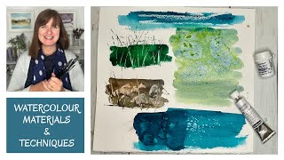 MY WATERCOLOUR SUPPLIES amp TECHNIQUES EXPLAINED [upl. by Spanos]