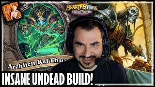 MY BEST UNDEAD BUILD YET  Hearthstone Battlegrounds [upl. by Atnim]