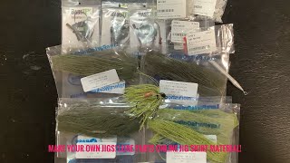 Make Your Own Jigs Lure Parts Online Skirt Material [upl. by Hudis]