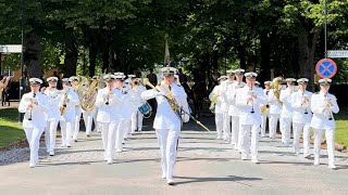 The Royal Swedish Navy Band  Eksjö Tattoo Parade  Marinens Musikkår [upl. by Ade]