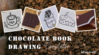 Chocolate book drawing series  compilation  doodle art [upl. by Ileek792]