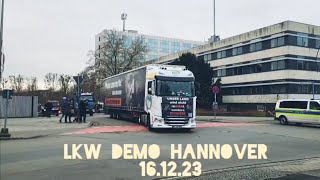 Hannover  Protest gegen Mautgebühren CO2 Steuer amp Pflanzenschutzverbot 16122023 [upl. by Leahey]