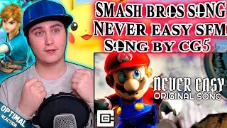 SMASH BROS SONG quotNever Easyquot SFM  CG5  Reaction  Back to fight [upl. by Leaffar535]