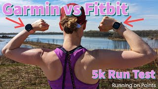 Fitbit Sense vs Garmin Forerunner 255 Watch Comparison  5k Run Test [upl. by Mohkos943]