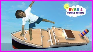 ROBLOX Sinking Ship Lets Play Family Game Night with Ryans Family Review [upl. by Dalenna]