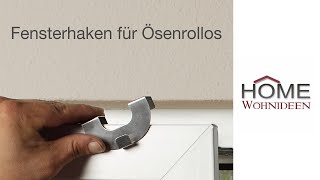 Fensterhaken für Ösenrollos [upl. by Cacia904]