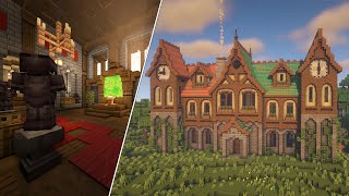 Minecraft Fantasy Mansion Interior Part 22 [upl. by Kerwin]