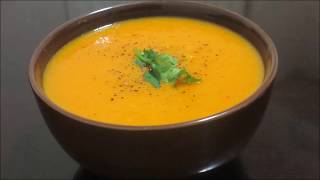 Carrot Sweet Potato Soup  How to make Carrot Soup  Easy Soup Recipe [upl. by Yelhsa]