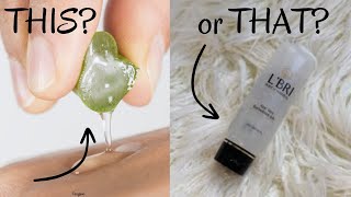 Aloe Leaf vs LBRI Aloe Vera Gel  never buy aloe leaves again [upl. by Cassandre]