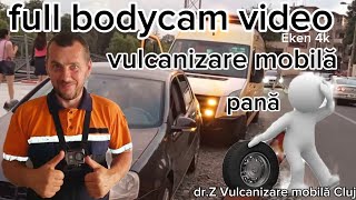 👉full bodycam video📷 toate operațiunile pană vulcanizare mobilă [upl. by Lapo]