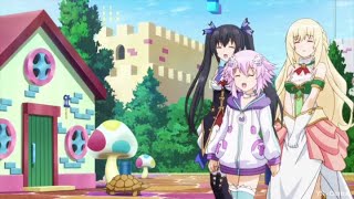 HyperDimension Neptunia  Noire Neptune amp Vert Go To Super Nintendo Land 🎮 English Dub [upl. by Eniamor]