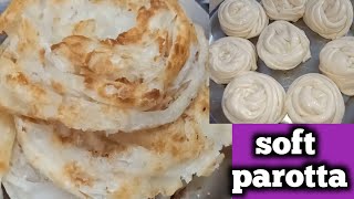 How to make Parotta in tamil Homemade soft layered parotta recipe  Maida Parotta recipe [upl. by Ainad172]