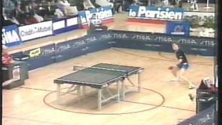 jan ove waldner andrzej grubba masters table tennis 1989 [upl. by Wenonah930]