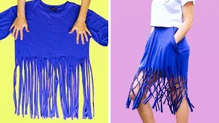 22 FUN HACKS FOR SUMMER CLOTHES [upl. by Nahttam976]