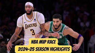 NBA MVP Race 2024 25 Season Highlights NBA2024 MVPRace Basketball SportsNews athletespotlight [upl. by Ahtebbat117]