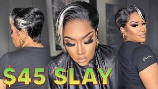 How To Customize Lace Frontal Wig  Sensationnel What Lace  KESHONA  Synthetic Wig  Pixie Cut [upl. by Frech645]