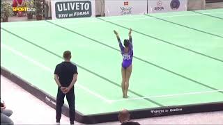 Giulia Perotti 🇮🇹  HUGE 13800 Floor Junior  Corpo libero  Terza Prova Serie A1 2024 [upl. by Biddy]