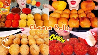 Cheese Balls Mukbang  Mozzarella Cheetos Cheese Balls Mukbang ASMR Compilation [upl. by Aivatra]