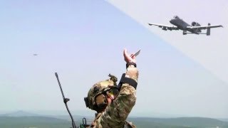 US Air Force A10 Close Air Support Live Fire [upl. by Stubstad561]