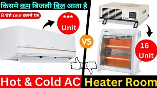 Room Heater Vs Hot And Cold AC  Electricity Consumption of Hot and Cold AC Vs Room Heater [upl. by Verdie436]