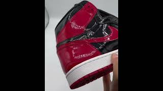 Air Jordan 1 High OG quotPatent Bredquot comfykickscom [upl. by Poppo]