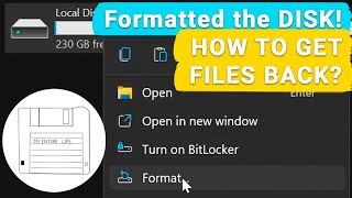 💾 How to Recover Data After Formatting a Hard Disk USB Drive or a Memory Card 💾 [upl. by Berga]