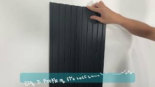 Easy Installation Guide for WPC Soundproof 3D Wall Paneling [upl. by Aehs]