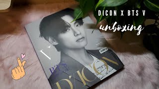 DICON VOL10 BTS V COVER UNBOXING [upl. by Aicac]